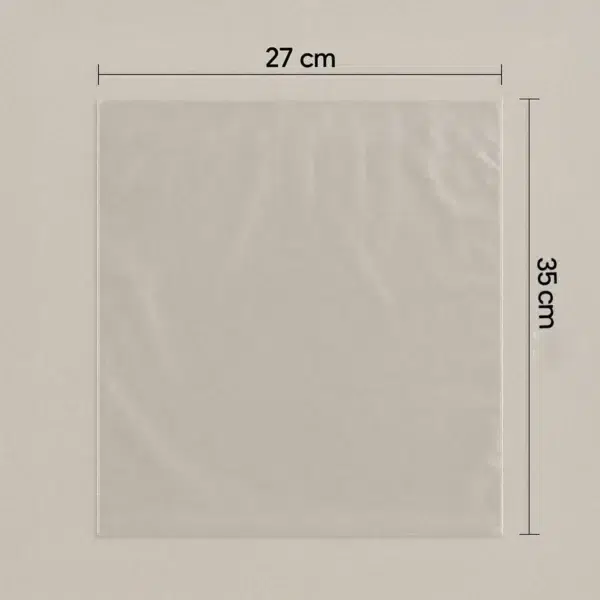 Bolsas plásticas transparentes 27x25 cm – paquete por kilo para mercado y alimentos