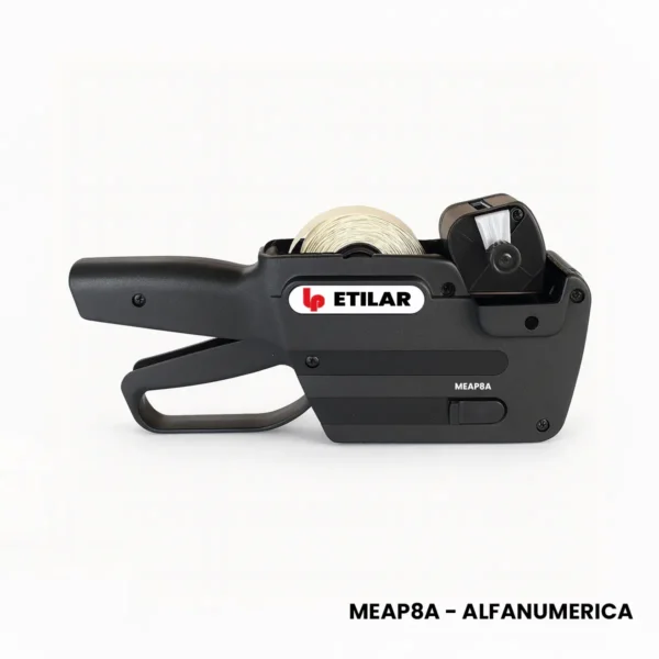 Etiquetadora manual de precios 1 línea 8 dígitos alfanumerica 22×12 mm