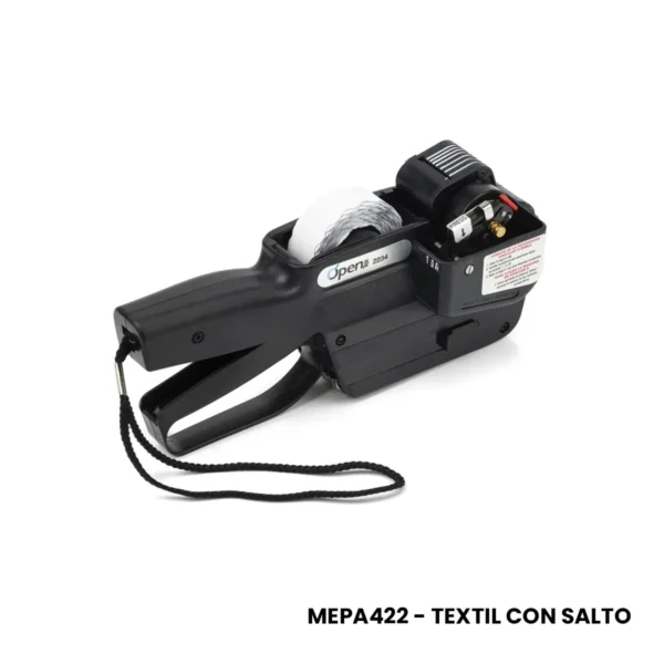 Etiquetadora manual textil open mepa422 progresiva etiquetas 22x12 mm