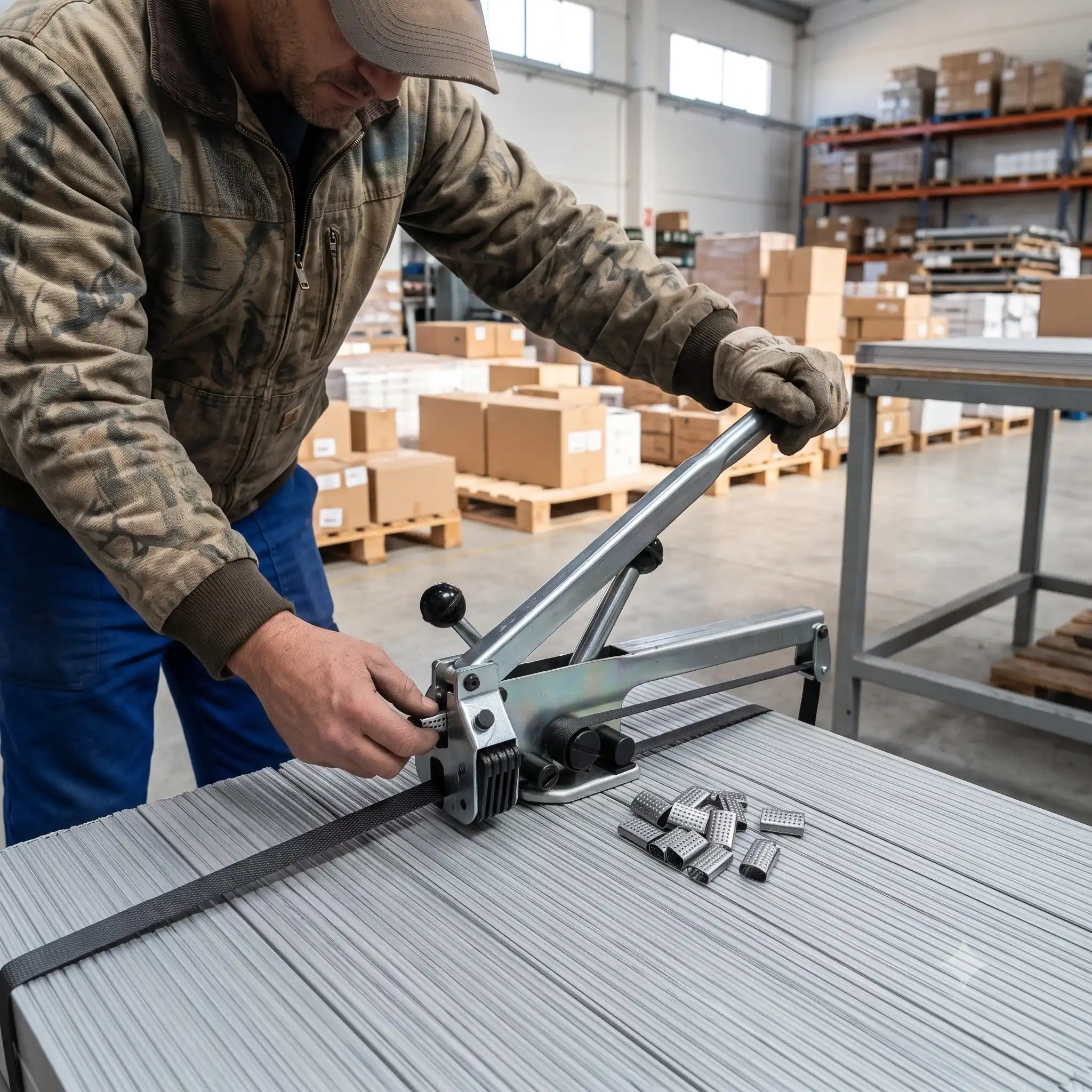Flejadora manual para embalaje industrial &mdash; lara andaluc&iacute;a